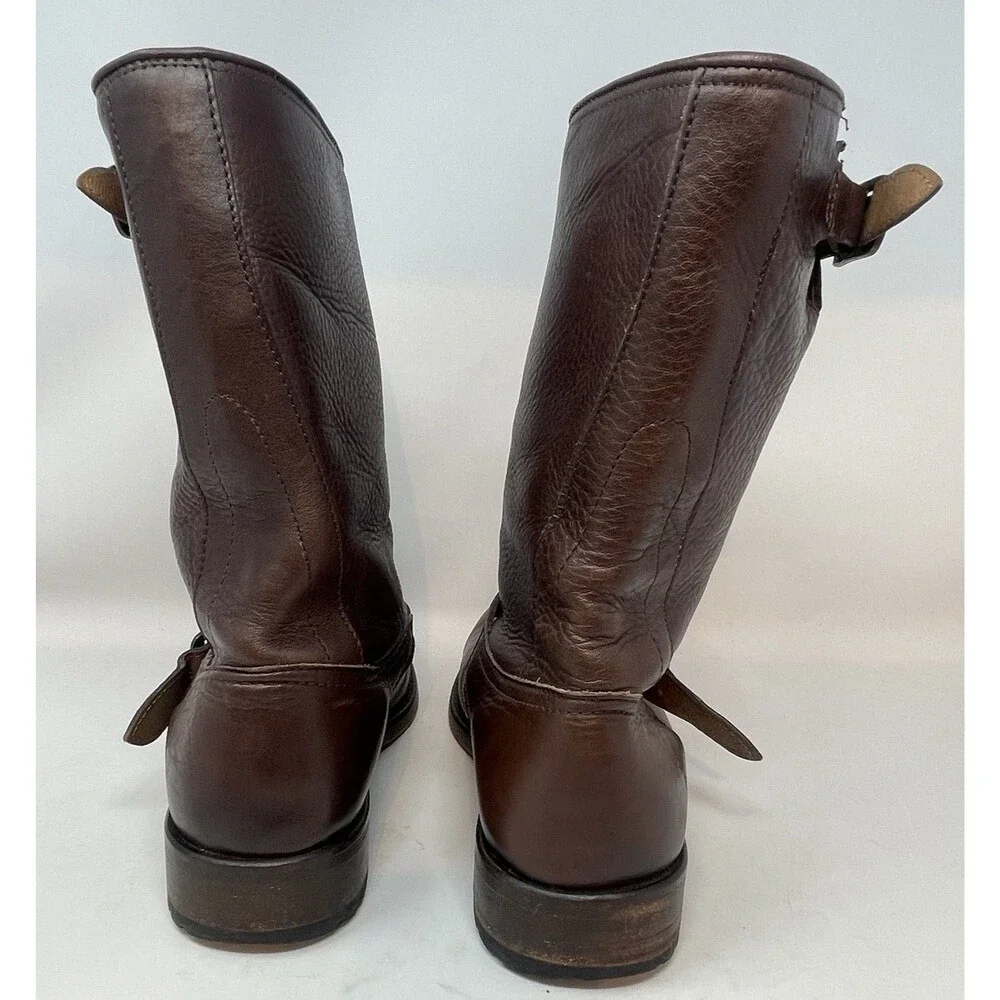Frye Jackson Engineer Leather Biker Boots Men’s 8 D 87825